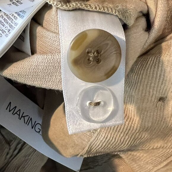 Making the Cut Corduroy Deconstructed Jumpsuit Beige NWT Medium Yannik Zamboni - Picture 11 of 15